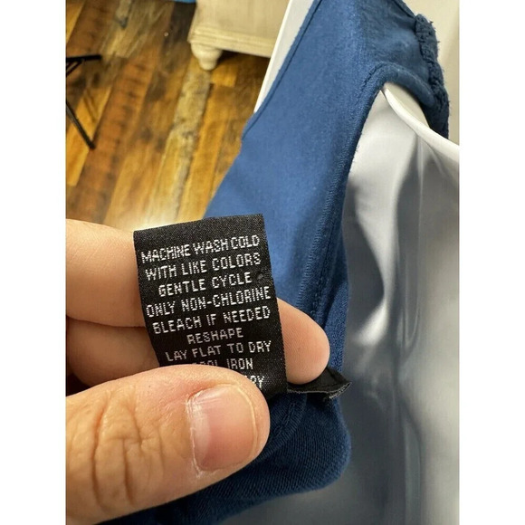 Verve Ami Size L Womens BlueLace Soft Rayon Sleeveless Tunic - Picture 5 of 5